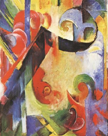 Franz Marc Broken Forms (mk34) china oil painting image